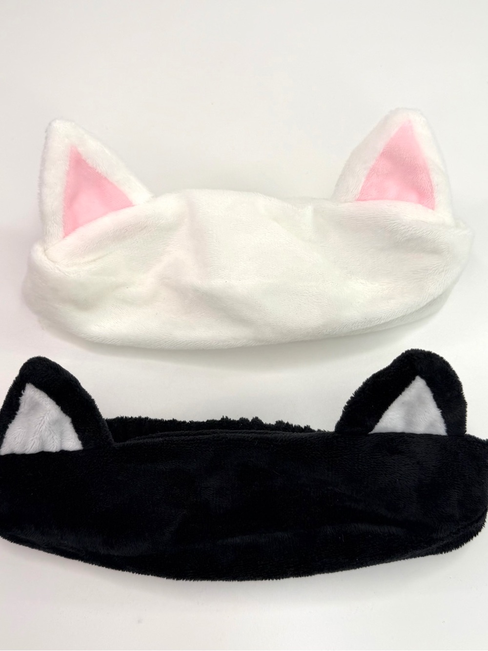 I Dew Care Black White Cat Ear Skincare Makeup Headbands